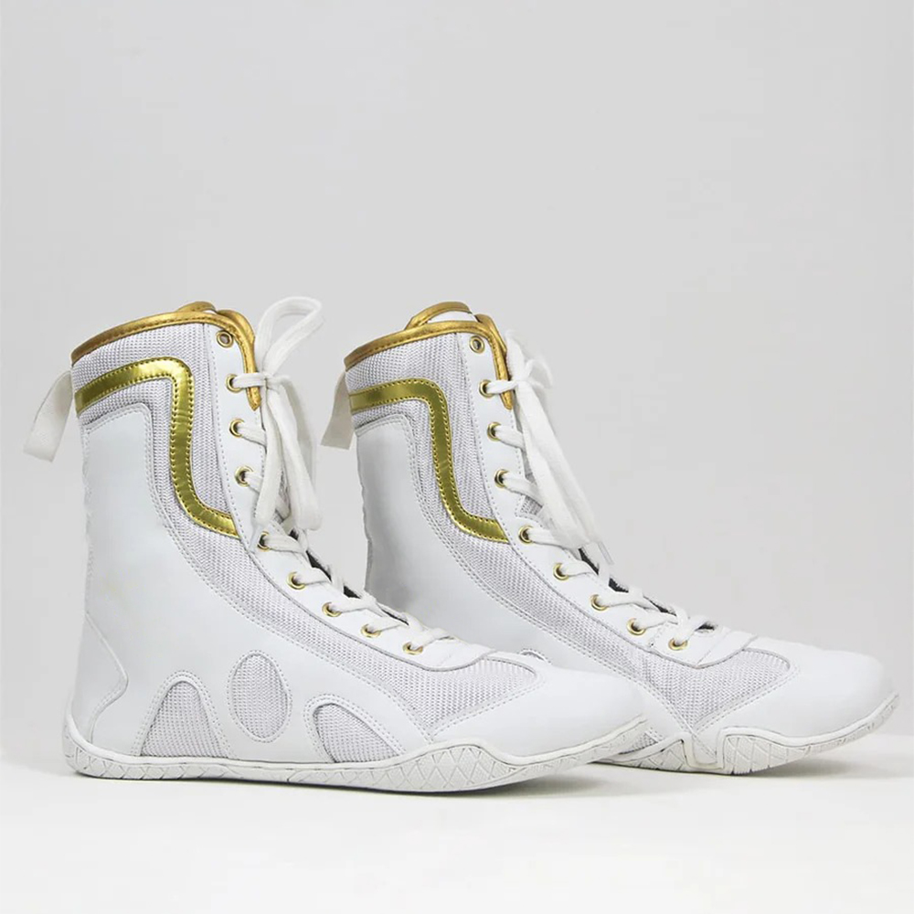 ELITE BOXING SHOES - WHITE/GOLD - Image 2