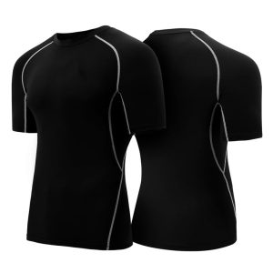 Short sleeve black rash guard
